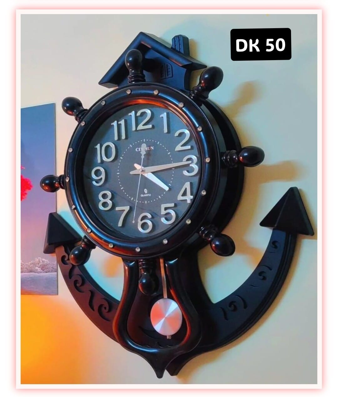 Black Citisun- Anker Premium wall decor watch