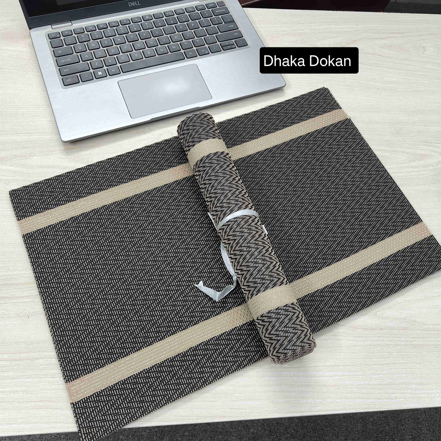 New 2 step Coffe Table Runner With 6 Pieces Mats